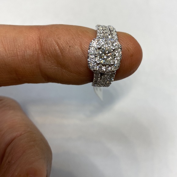 NEW 14K Gold Diamonds Bridal set - Picture 4 of 7